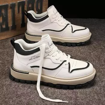 2024 Осень Зима Высокий Топ Повседневный Дышащий Тренд Борд Кроссовки Студенческие Спортивные Скейтбординг Обувь Модные Вулканизированные Кроссовки Мужские 39