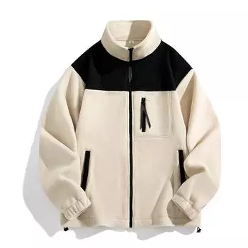 2024 Осень Зима Женщины Мужчины Плюшевое Пальто Однотонный Стоячий Воротник Унисекс Куртка Двусторонняя Утолщенная Плюшевая Верхняя Одежда Теплый Топ XL кирпич красный