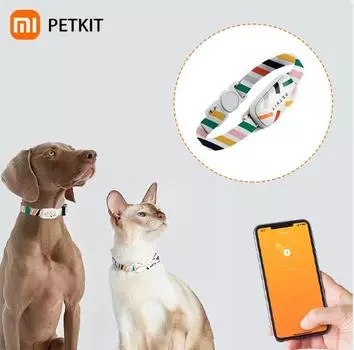 2024 PETKIT Fit 3 Smart Pet Activity Sleep Monitor Bluetooth Remote Control Водонепроницаемые ошейники для собак и кошек Тег Работает с Приложением