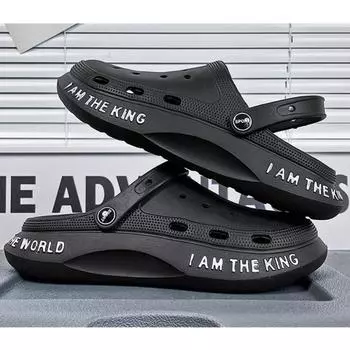 2024 Последние EVA Мужские Женские Универсальные Тапочки Сандалии Dual Wear 5.0 Версия Удобные Мягкие Пляжные Уличные Тапочки 39 белый