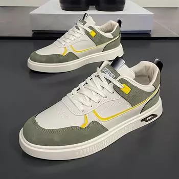 2024 Повседневная обувь для мужчин Кроссовки Теннисные кроссовки Дышащие нескользящие Трендовые туфли на плоской подошве Износостойкие мужские кроссовки Zapatillas 39 чёрный