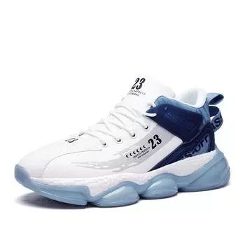 2024 Повседневная обувь Модные кожаные мужские нескользящие износостойкие кроссовки Высокие плоские прогулочные туфли водонепроницаемая рабочая обувь 39