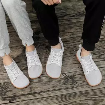 2024 Повседневная обувь с широким носком, летняя обувь на плоской подошве для женщин, женская обувь для отдыха в минималистском стиле для бега, упражнений, ходьбы, спорта 36 чёрный