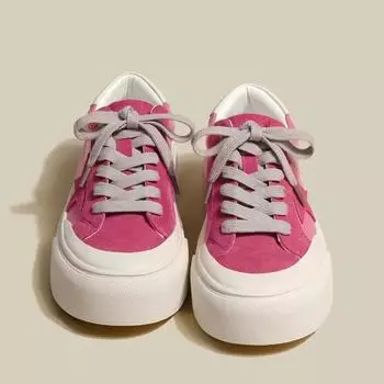 2024 Повседневная парусиновая обувь на платформе со шнуровкой, симпатичные кроссовки для женщин, вулканизированная обувь, дышащие туфли на плоской подошве для девочек, Zapatillas De Deporte 35 коричневый