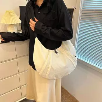 2024 Повседневная универсальная легкая сумка-пельмень на одно плечо серый