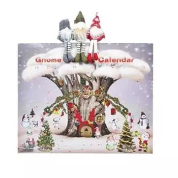 2024 Праздничный Адвент-календарь Гном Тема Календарь обратного отсчета Украшение для празднования Рождества Декор стола
