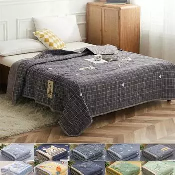 2024 Прохладная стирка в воде, двойное сочетание, летнее прохладное одеяло, холодное кондиционер, тонкое одеяло, домашний декор 70X100cm Thin Quilts