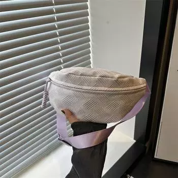 2024 простая поясная сумка модная ретро сумка для поездок на работу нагрудная сумка свежая и простая сумка через плечо милая и легкая сумка-мессенджер розовый