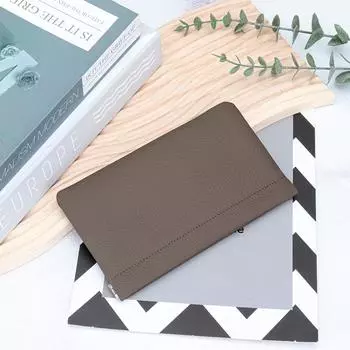 2024 Простые женские кошельки из натуральной кожи, длинные кошельки для женщин, автоматический кошелек с застежкой, первый слой из коровьей кожи, сумка-клатч чёрный