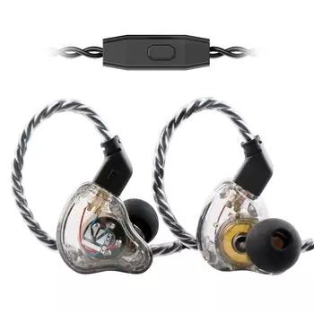 2024 Проводные KBEAR KS1 Проводные Высококачественные Звуковые Каналы Китайский Шум HIFI Звук Игровые OFC Совместимы с Работа с монитором с [Новыми Наушниками] Наушники,