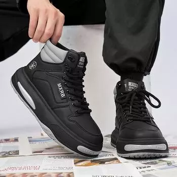 2024 прямая трансляция высококачественные всесезонные кожаные водонепроницаемые кроссовки для нишевой доски со шнуровкой среднего размера дышащие уличные кроссовки в стиле Гонконга 39