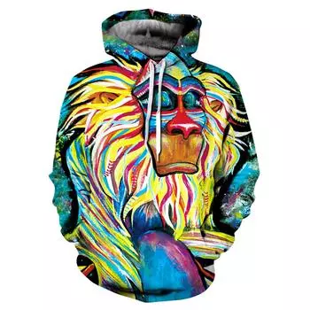 2024 Радужная краска брызги тай-дай 3D толстовка с капюшоном для мужчин и женщин мода повседневные толстовки уличная одежда большие толстовки мужская одежда S