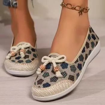 2024 Ранняя осень Удобные мягкие подошвы Модные бахилы Плоский каблук Женские одинарные туфли Повседневная и универсальная женская обувь 36 синий