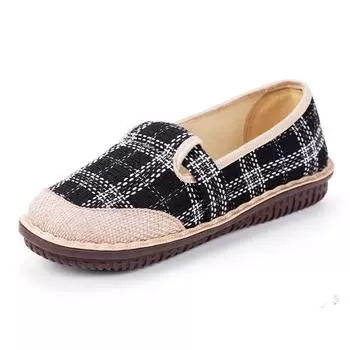 2024 Ранняя осень Женская обувь Легкая удобная повседневная обувь для ходьбы Дышащая обувь на плоской подошве для женщин Zapatos De Mujer 35 чёрный
