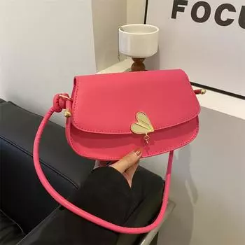 2024 ранняя весна новый ретро модный нишевый дизайн однотонная маленькая сумка женская сумка через плечо простая маленькая квадратная сумка чёрный