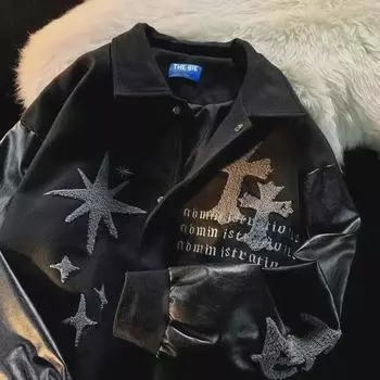 2024 Retro High Street Unisex Loose Lapel Jacket - Модная и универсальная повседневная одежда L коричневый