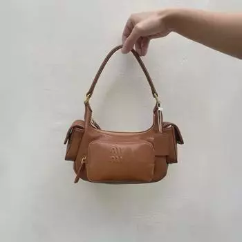 2024 Ретро Летняя Сумка Через Плечо с Множеством Карманов для Мотоцикла - Горячая Девушка Стиль Пустоши Майяра 21x12x6 cm чёрный