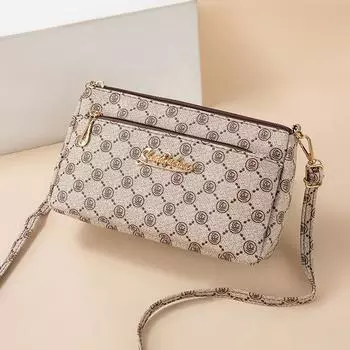 2024 Роскошные брендовые дизайнерские женские сумки Большая вместимость PU кожаные женские сумки через плечо 23*14*7cm белый