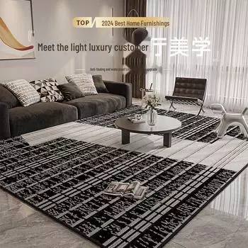 2024 Роскошный грязеотталкивающий нескользящий ковер для дивана в гостиной – легкий уход, легкий дизайн высокого класса 60x160cm with silicone anti-slip cotton base