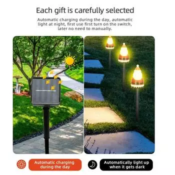 2024 Рождественские солнечные фонарики Водонепроницаемые аккумуляторные фонари для газонов Санта-Клауса Рождественские украшения для дорожек Светодиодные фонари Газонная лампа