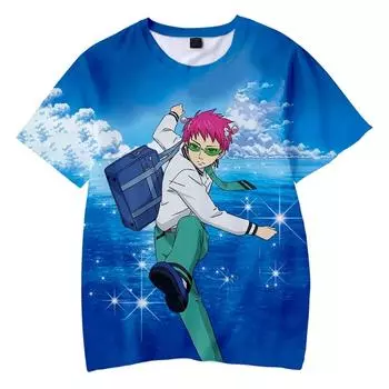 2024 Saiki Kusuo No Sai-Nan Tshirt Printed Men/Women/Kids Harajuku Funny T Shirt Costume Summer Kawaii Japan Unisex Anime Tops S
