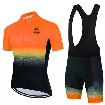 2024 Salexo Ropa Ciclismo летний мужской комплект веломайки с коротким рукавом гоночный горный велосипед велоспорт одежда велосипедная одежда костюм XS
