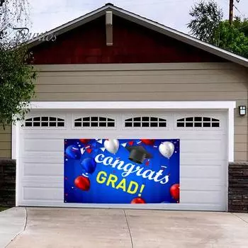 2024 счастливый выпускной баннер фон выпускной сезон ткань поздравление выпускной баннер класс выпускное украшение 180cm A