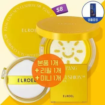 2024 Season 8 Eloel Pangpang Big Sun Cushion main product + refill + mini main product + sum ampoule, 1 piece, 58g