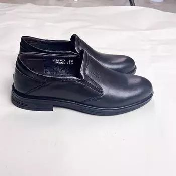 2024 сезон новая верхняя одежда для бизнеса, отдыха, профессиональных поездок на работу, мужская кожаная обувь для педалей на работу 38 чёрный