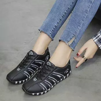 2024 сезонная женская дышащая обувь, универсальная модная повседневная спортивная обувь, кроссовки для бега, обувь для бега 36 чёрный