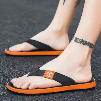 2024 шлепанцы мужчины носят пляжные сандалии в прилив лето облегающие ноги приморский тренд спортивные сандалии 39