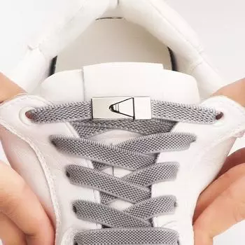 2024 шнурки для обуви без завязок, шнурки с завязками без завязок, эластичные шнурки, кроссовки для детей и взрослых, расширенные плоские шнурки 8 мм для обуви - чёрный