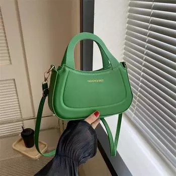 2024 simple foreign style design underarm contrasting color women s bag casual portable shoulder fashion candy color trendy small square bag белый