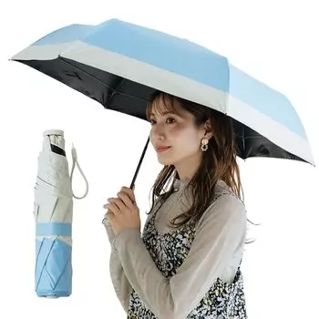 [2024] Складной зонт Суперлегкий 150 г Полное затемнение и защита от тепла 6 спиц Компактная конструкция Ветрозащитный и водоотталкивающий Для дождя