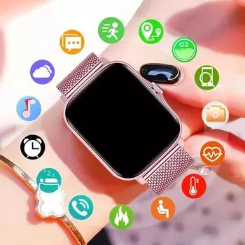 2024 Смарт-часы для женщин и мужчин, спортивные на открытом воздухе, умные часы, ответ на звонок, мониторинг сердечного ритма и сна для Huawei Style Android IOS, подарок золотой