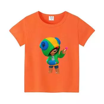 2024 Sommer Neuen Stil Jungen Und Mdchen Kurz rmel Ige Топы Kinder Baumwolle Футболки Kleine Charaktere 3D-Druck Kleidung 100