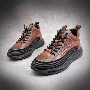 2024 Spring and Autumn Europe and the United States new men s casual shoes foreign trade large size embossing lightweight 48 size fashion spo 38 чёрный