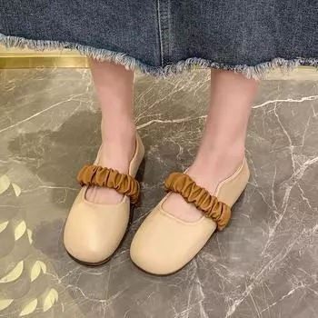 2024 Spring and Autumn foreign style new small leather shoes platform-soled retro bow loafers versatile fashion British style single shoes 35