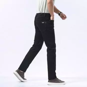 2024 Spring And Autumn Men S High Quality Jeans Fashion Stretch Slim Fit Small Foot Light Luxury Casual Cowboy Pants 29