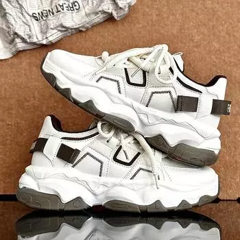 2024 Spring and Autumn New Men s Korean Sports Shoe Fashion Shoes Student Casual Shoes Outdoor Sports Shoes Men Size 44 Tennis 39 бежевый