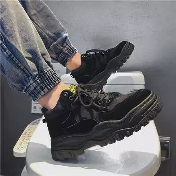 2024 Spring and Autumn New Men s Shoes Korean Edition Trend Dad Shoes Harajuku Student Shoes Men s Sneakers 39 серый