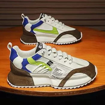 2024 spring and summer breathable live broadcast high-quality bottom Korean version of sports shoes personalized outdoor casual men s shoes trend 39