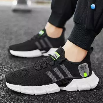 2024 spring and summer men s gradual change of color popcorn sports shoes water floating mesh breathable running shoes live men s shoes 39 чёрный
