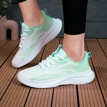 2024 spring and summer new sports leisure fashion flying woven women s shoes sports shoes breathable youth trend versatile running shoes 35