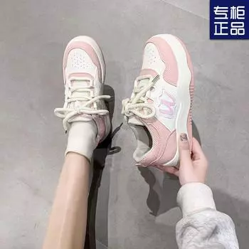 2024 spring and summer original versatile platform white shoes new ins trend dopamine sports leisure board shoes children 35 чёрный