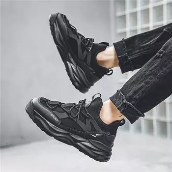 2024 spring and summer thick-soled Darth Vader beef velvet mesh breathable Forrest Gump shoes non-slip outdoor tooling casual men s shoes 39 белый