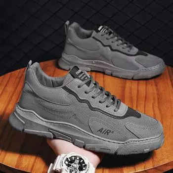 2024 Spring Breathable and Durable Men s Korean Edition Sports Mesh Shoes Men s Shoes 39 серый