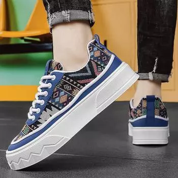 2024 spring casual board shoes new men s low-top flat-soled student shoes versatile trendy shoes ethnic style men s shoes fashion 39