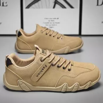 2024 spring new anti-velvet leather breathable sports board shoes personalized catwalk Doudou men s shoes Hong Kong style live broadcast sports shoes 39 чёрный