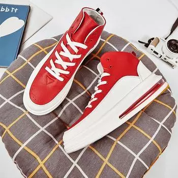 2024 Spring New Fashion Mens Casual Shoes Couple High-top Shoes Wear-resistant Non-slip Shoes Light Air Cushion Shoes Large Size 36
